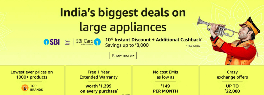 Amazon Great Indian Festival Sale Refrigerator Offers