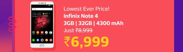 Infinix Note 4 Offer