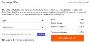 Oppo F7 exchange offers