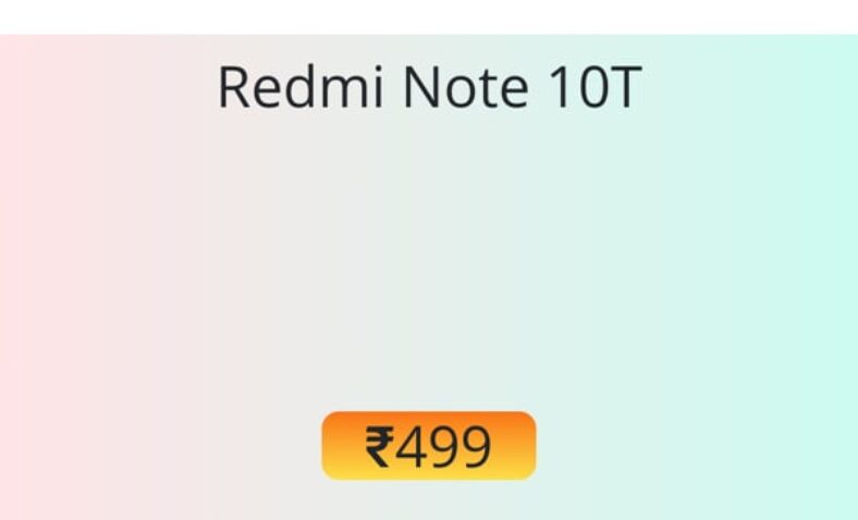 Redmi Note 10T battery replacement cost in service center [₹499]