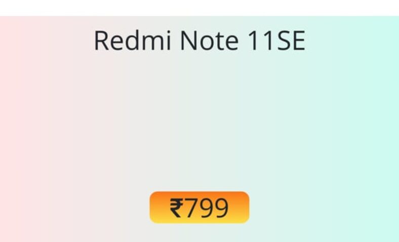 Redmi Note 11SE battery replacement cost in service center [₹799]