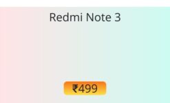 Redmi Note 3 battery replacement official price