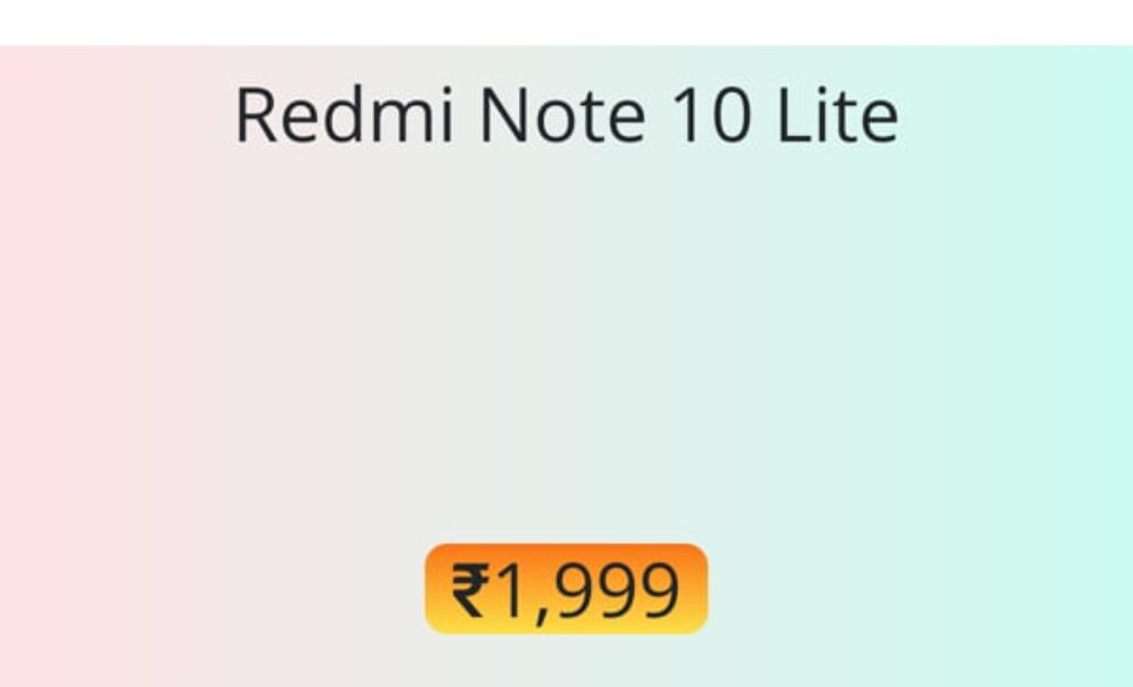 Redmi Note 10 Lite battery replacement official price