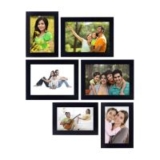 44% OFF: Amazon Brand – Solimo Collage Photo Frames (Set of 6, Wall Hanging),Black