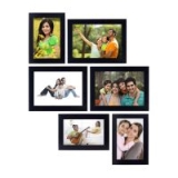 44% OFF: Amazon Brand – Solimo Collage Photo Frames (Set of 6, Wall Hanging),Black