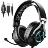 45% OFF: EKSA E3000 Gaming Headphones Wired with Stereo, Gaming Headset with Noise Cancelling Mic, LED Light with