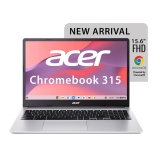 Acer Chromebook Intel Celeron N4500 (Chrome OS/8 GB RAM/128 GB/WiFi 6) 39.6 cm (15.6) HD CB315-4H  Silver 1.6 KG