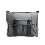 Acer Stylo Premium 14 Gray Color Sling Bag | Water Resistent Polyester | Stylish Zipper Pockets and Compartments | Two Small Pockets