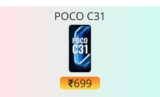 POCO C31 battery replacement cost in service center [₹699]