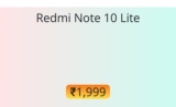 Redmi Note 10 Lite battery replacement cost in service center [₹1,999]